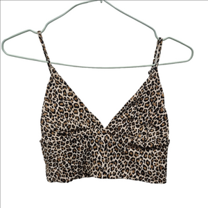 Zara Leopard Print Bralette Crop Top
